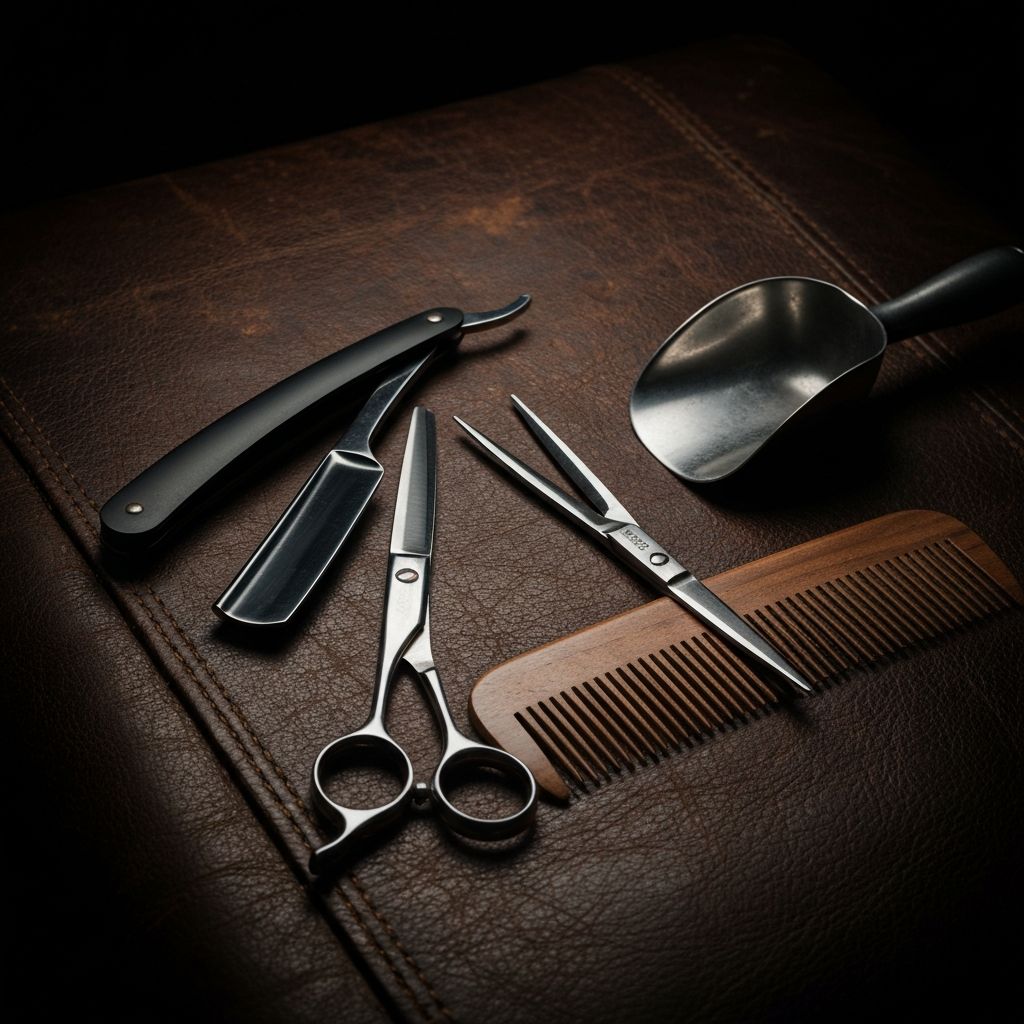 Herramientas de barbería clásicas